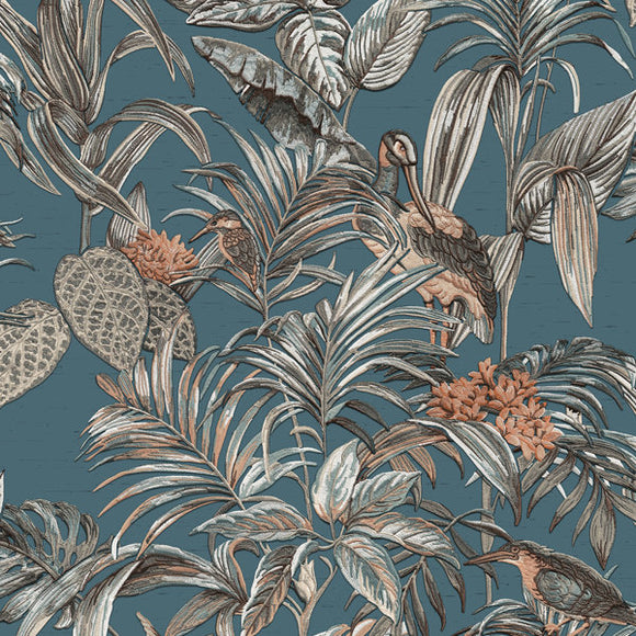 Wallpaper Bird-of-Paradise Blue
