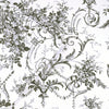 French Romance in Grey - Tuileries Floral Wallpaper by Laura Ashley.