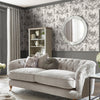 Bold and Elegant - Tuileries Charcoal Grey Wallpaper, A Laura Ashley Classic.