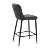 Contemporary high stool with black metal legs