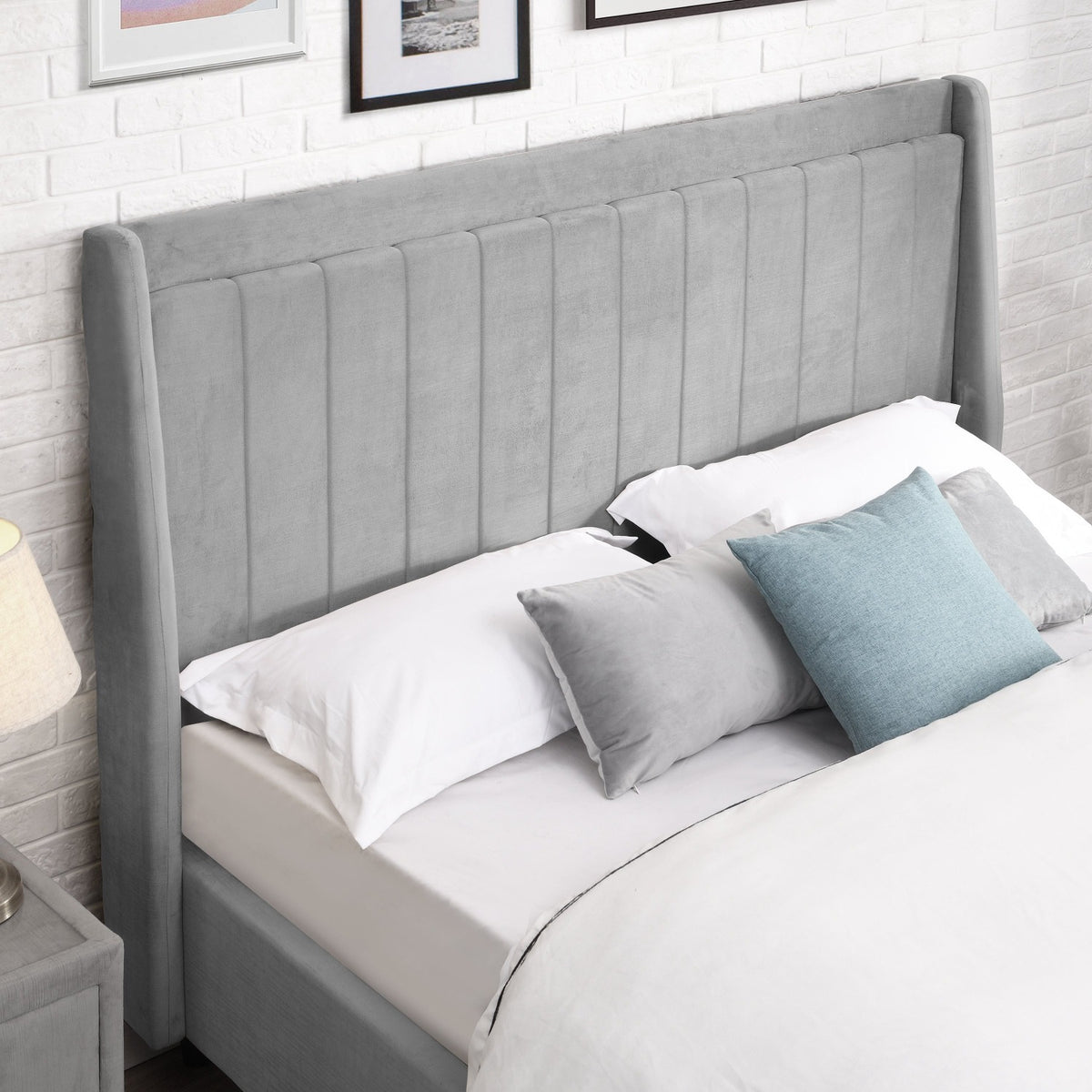 Tina King Size Bed Grey King Size Bed Frame Buy King Bed Online