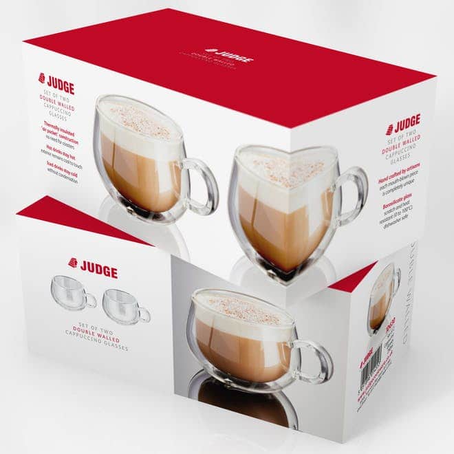 Judge Duo Form Cappuccino Glass Set