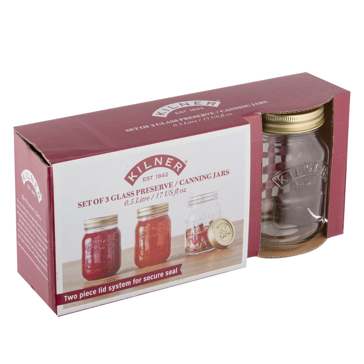 Kilner Set of 3 Preserve Jars Buy Online Foys.ie