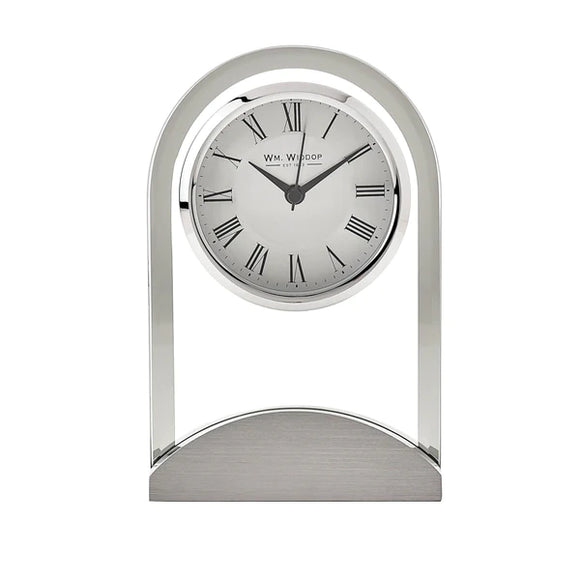 Glass Panel Mantel Clock