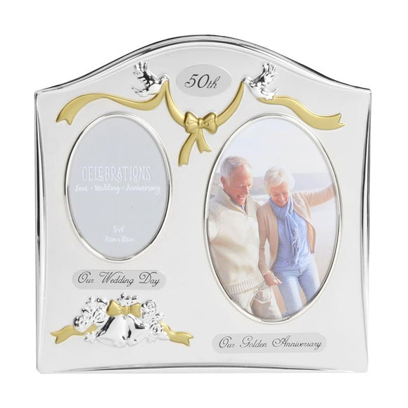 Photo Frame SPlated Double Anniversary 50th