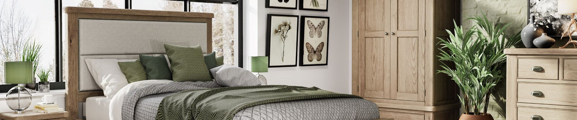 Ho Bedroom Furniture Collection: Radiant Warm Oak Finish Bedroom Sets and Furniture