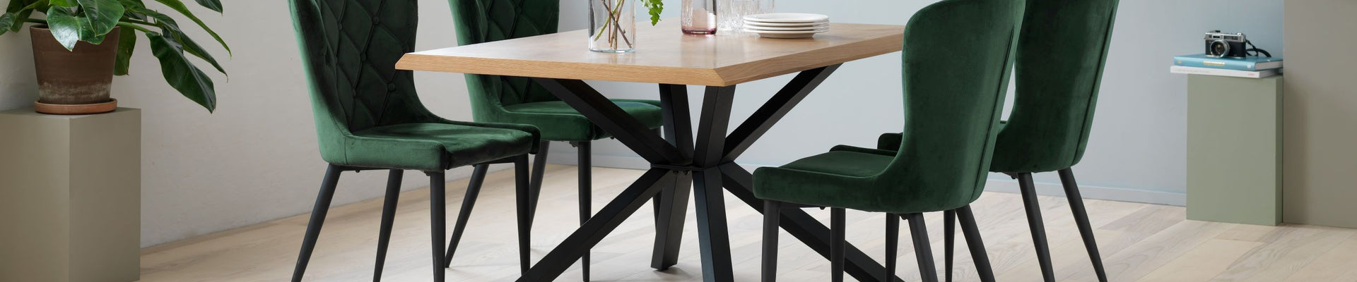 Granby Dining Room Furniture Collection - Upholstered Velvet Dining Chairs and Counter Stools