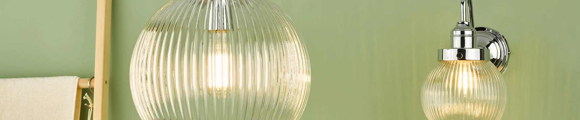 A variety of stylish bathroom lighting fixtures, including ceiling lights and wall lamps, arranged in a modern bathroom setting.