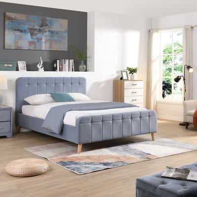Immerse in sophistication: stylish Ash Bed, Fabric Headboard.