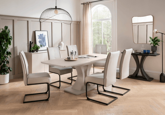 Discover the Daiva Collection: modern, durable living room and dining room furniture. Shop sleek tables, chairs, and sideboards to elevate your home decor.