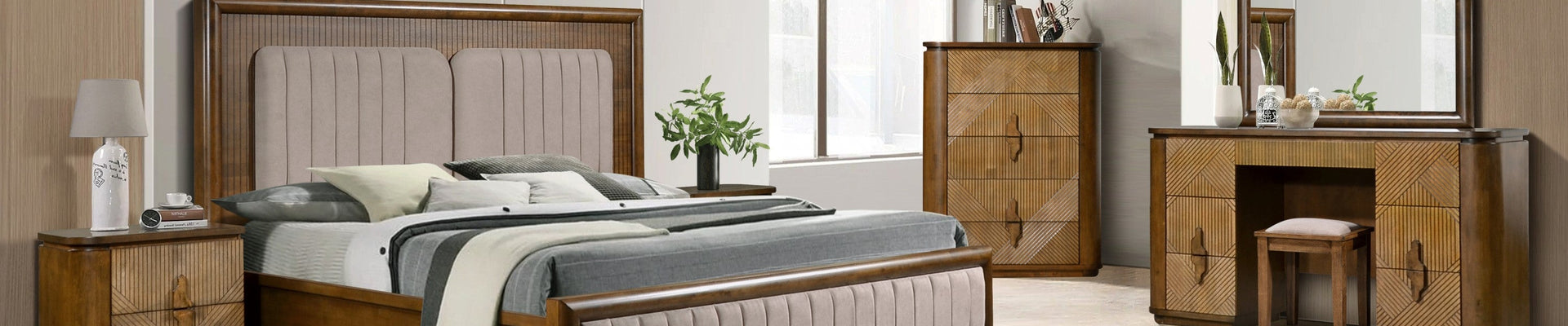 Enhance the style of your home with the Phoenix bedroom range.