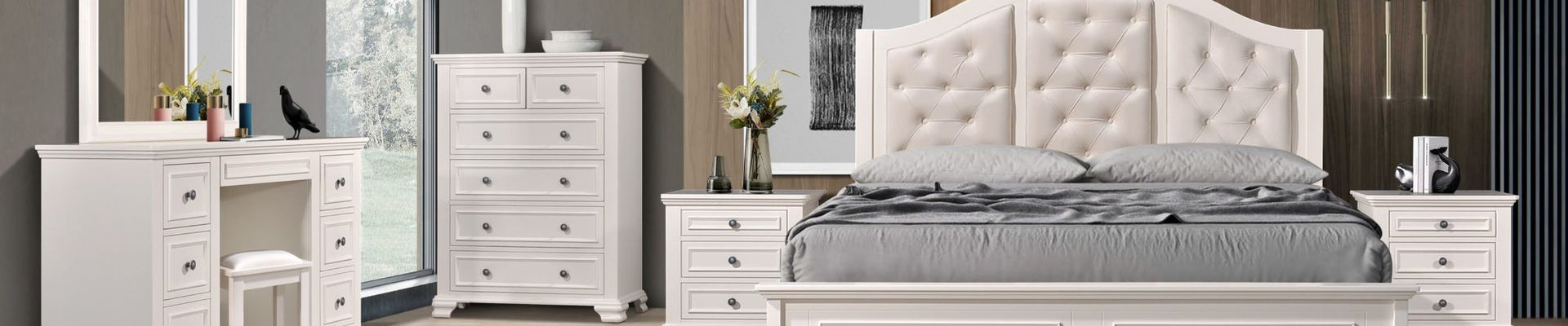 Charlotte Bedroom Furniture Collection – Luxurious bedroom set.
