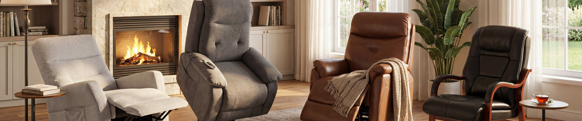 Shop mobility chairs at Foy’s, including electric riser recliners and orthopaedic armchairs with delivery across Ireland and NI.