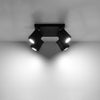 Ceiling lamp MERIDA 4 black