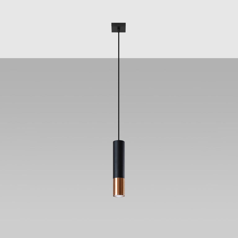 Sollux Lighting Pendant lamp LOOPEZ 1 black/copper