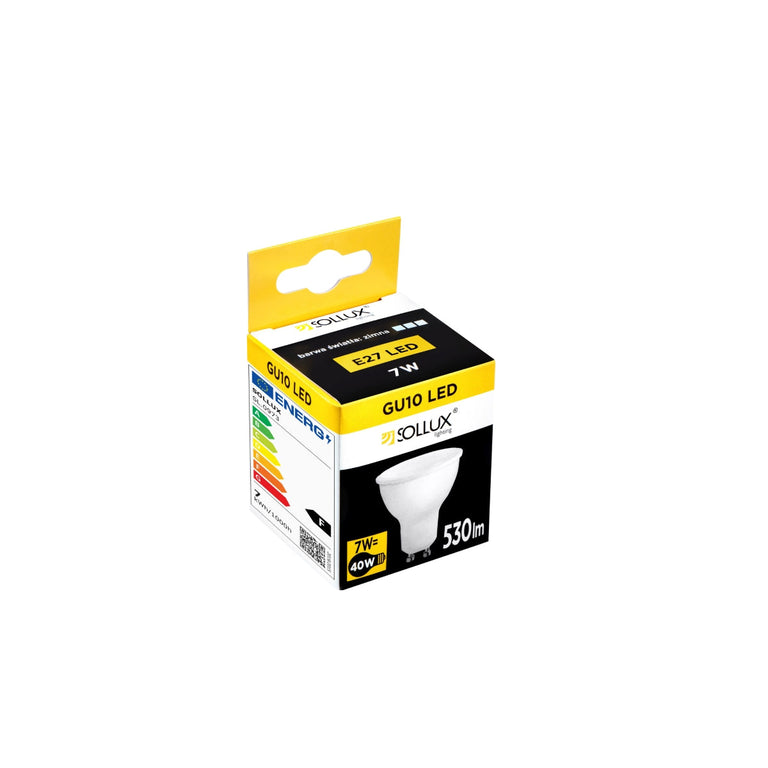 Sollux Lighting LED Sollux GU10 4000K 7W 530lm
