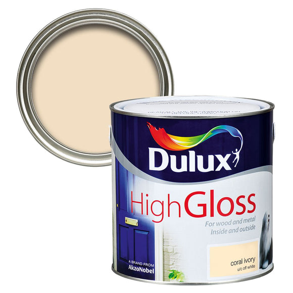 Dulux High Gloss Coral Ivory Interior Paint