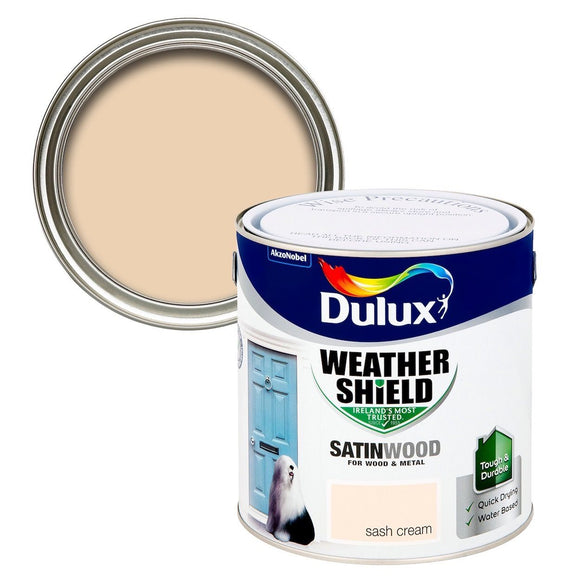 Dulux Weathershield Exterior Satinwood  Sash Cream