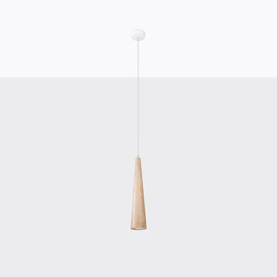 Sollux Lighting Pendant Lamp SULA 1 Natural Wood