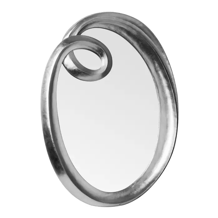Swirl Silver Wall Mirror