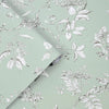 Laura Ashley wallpaper with floral elements