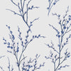 Elegant Pussy Willow Off White and Midnight wallpaper