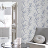 Laura Ashley Pussy Willow Off White and Midnight wallpaper