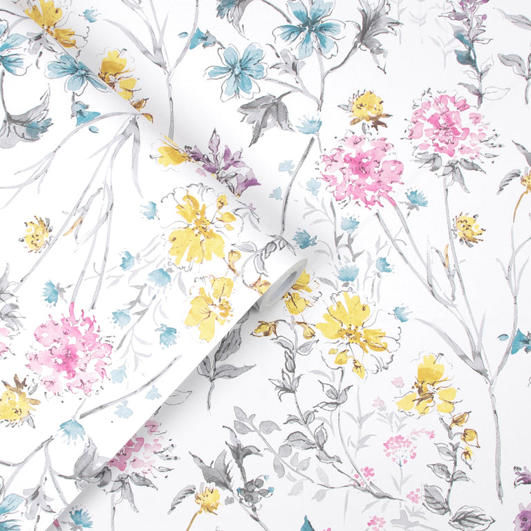 Laura Ashley Wallpaper Wild Meadow Multi