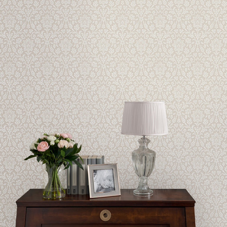 Laura Ashley Wallpaper Annecy Dove Grey