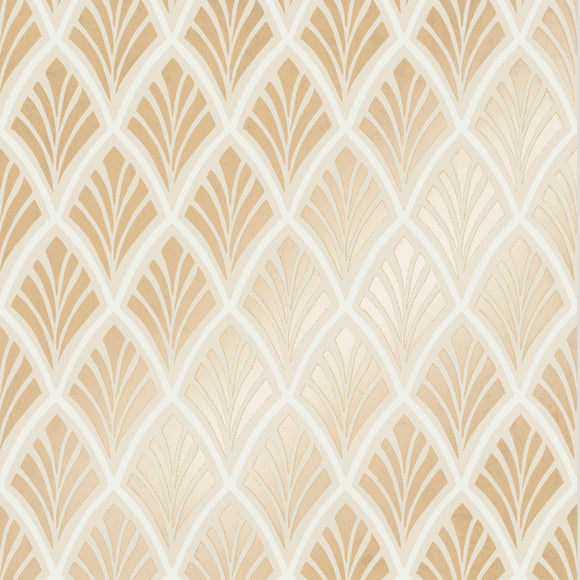 Elegant gold wallpaper for glamorous interiors