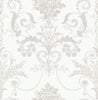 Elegant damask wallpaper Laura Ashley Josette Dove Grey