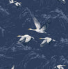 Midnight blue Laura Ashley Wallpaper Animalia