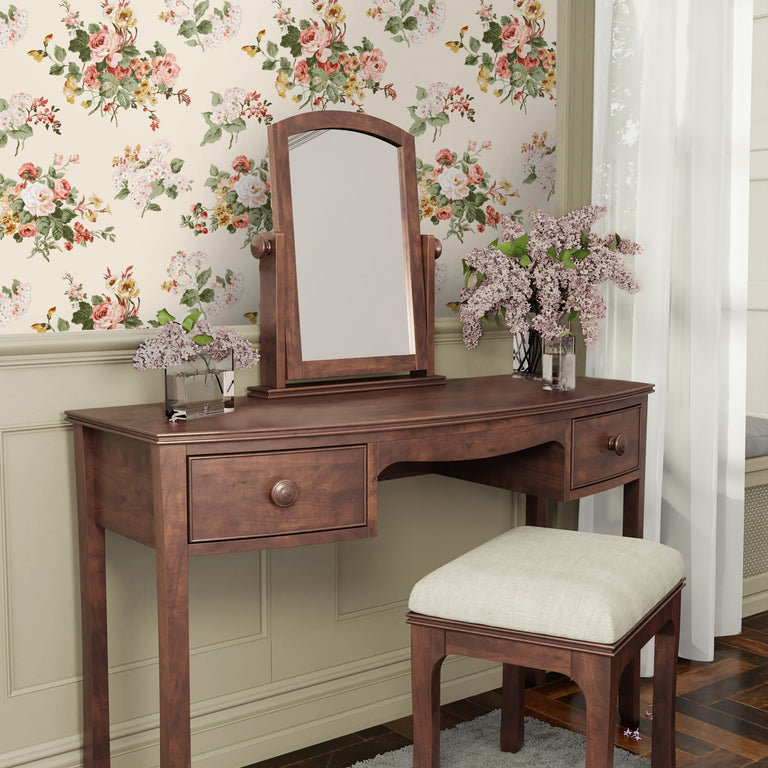 Laura Ashley Wallpaper Rosemore Pale Sable