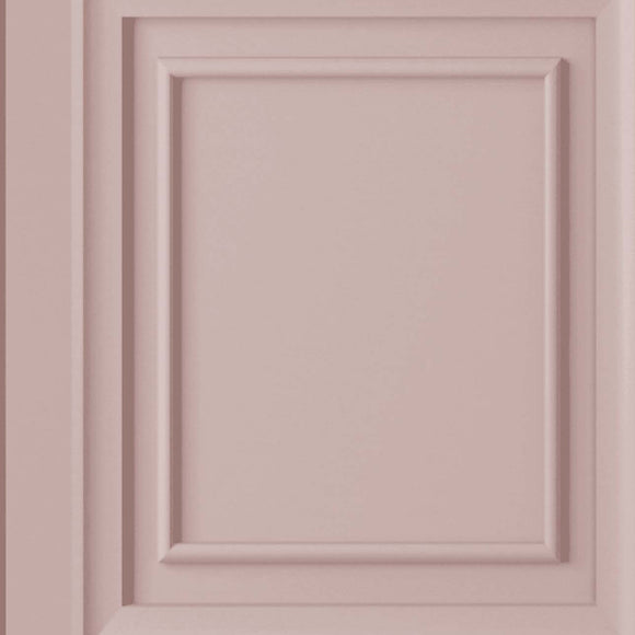 Blush wood panel wallpaper Redbrook by Laura Ashley