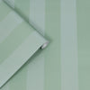 Sophisticated Lille wallpaper with jade green stripes