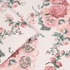 Easy application coral pink floral wallpaper by Laura Ashley