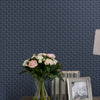 Laura Ashley Wallpaper Seaham Midnight Blue