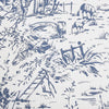 Elegant French wallpaper by Laura Ashley Toile de Jouy Dark Seaspray Blue