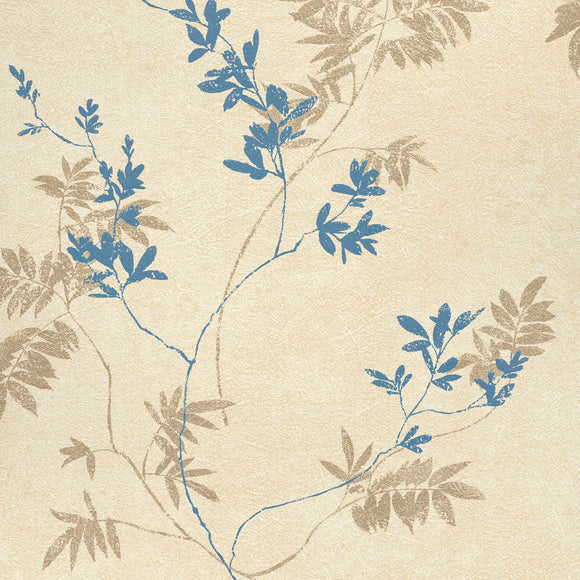 Large-scale leaf motive Laura Ashley Wallpaper Mari Gold