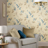 Easy peel removal Laura Ashley Wallpaper Mari Gold