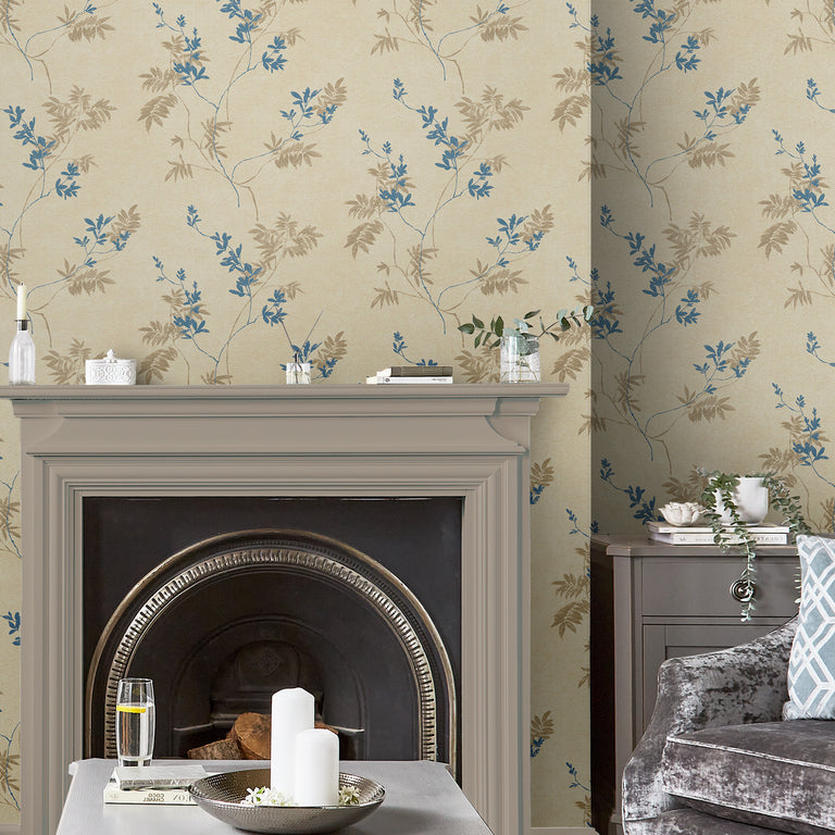 Laura Ashley Wallpaper Mari Gold