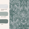 Jade green Laura Ashley Wallpaper Apolline Jade Green