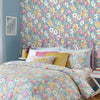 Botanical print Laura Ashley Wallpaper Tulips China Blue