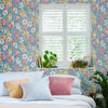 China blue Laura Ashley Wallpaper Tulips