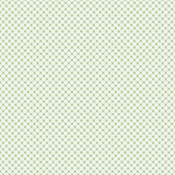 Geometric wallpaper Laura Ashley Wickerwork Leaf Green