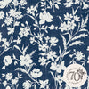 Laura Ashley trailing floral motif wallpaper Rye