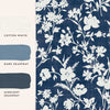 Non-woven Rye wallpaper Midnight Seaspray Blue