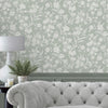 Laura Ashley Wallpaper Rye Sage Green