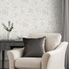 Non-woven wallpaper Laura Ashley Igerna Natural