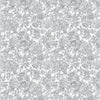 Elegant floral wallpaper Louise Slate Grey